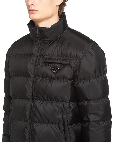 prada puffer men's|Prada nylon cropped puffer jacket.